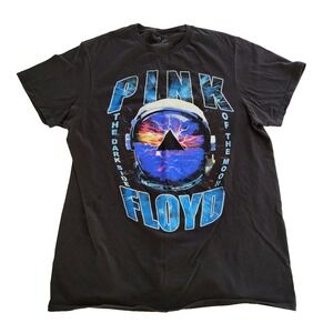 Pink Floyd T-Shirt Men's M Black The Dark Side of the Moon Astronaut Graphic